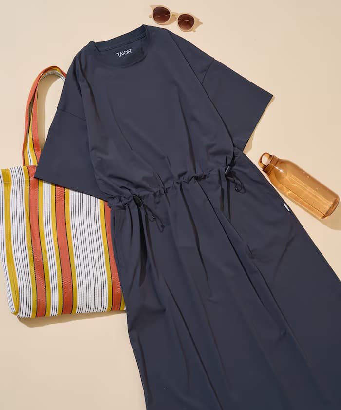 TAION × FREAK'S STORE 聯名限定 抗UV 吸濕排汗 涼感 抗菌 彈性 短袖連身裙【限定款】