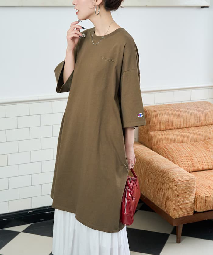 Champion × FREAK'S STORE 別注半袖迷你連身裙【限定展開】