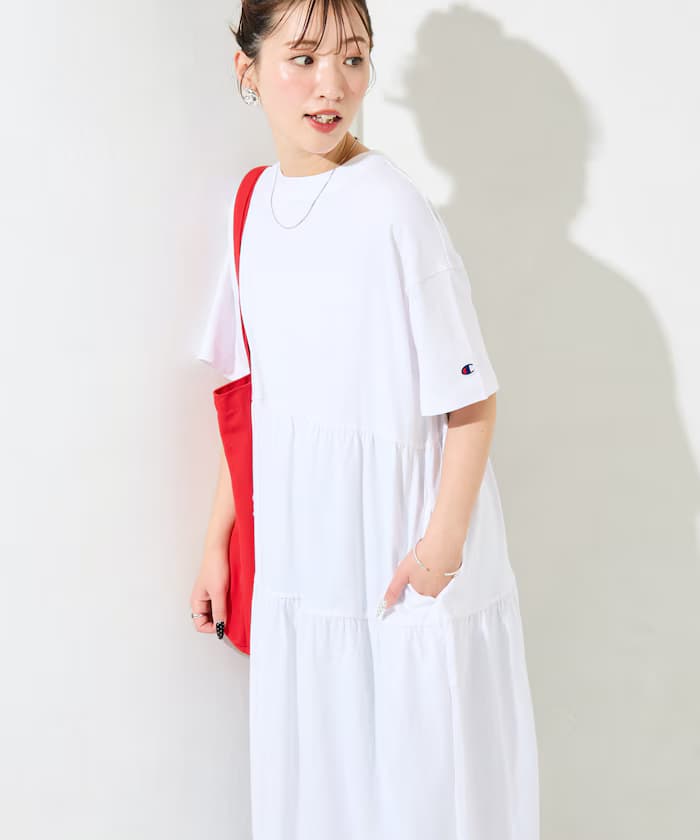 Champion × FREAK'S STORE 別注層次切替連身裙【限定展開】