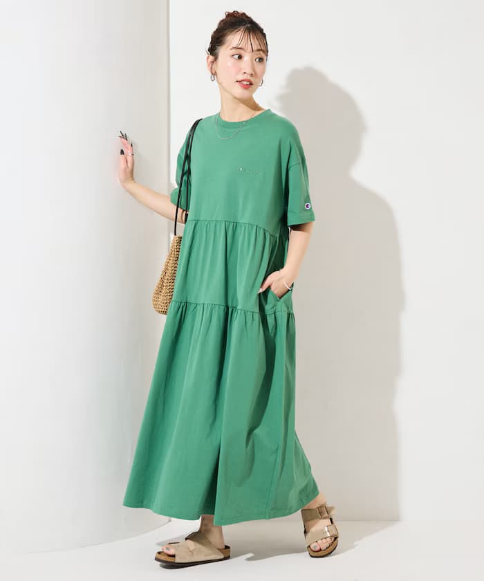 Champion × FREAK'S STORE 別注層次切替連身裙【限定展開】