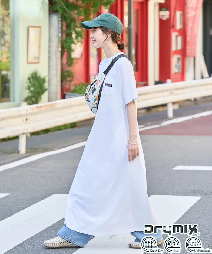 FREAK'S STORE OUTDOORS 吸濕排汗涼感抗UV 短袖連身裙【限定款】