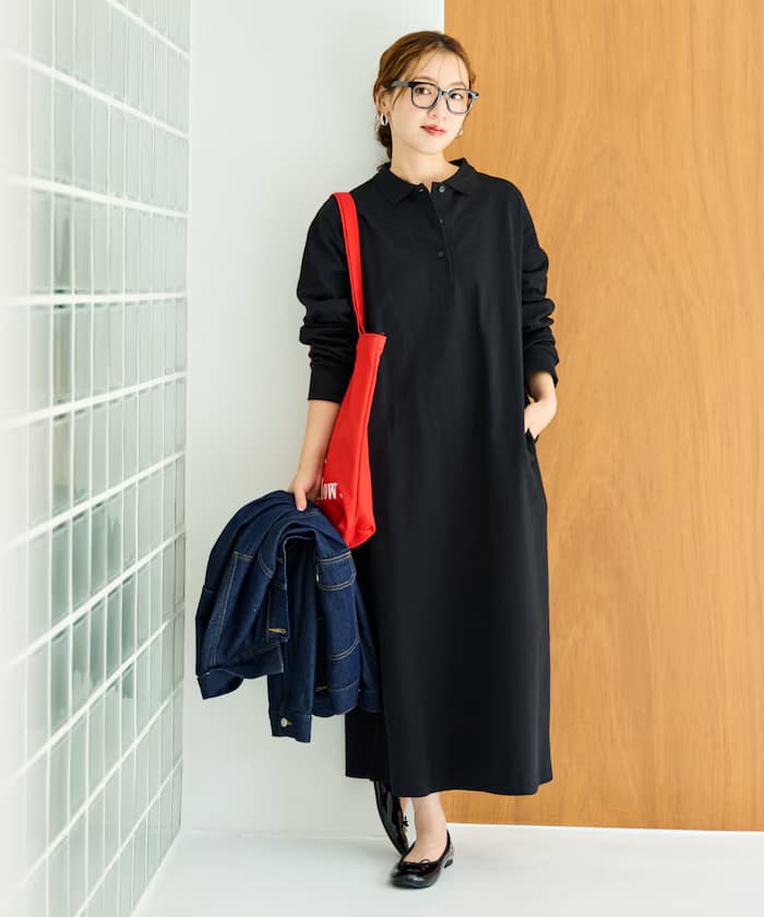 襟付ポロ連身裙【限定展開】