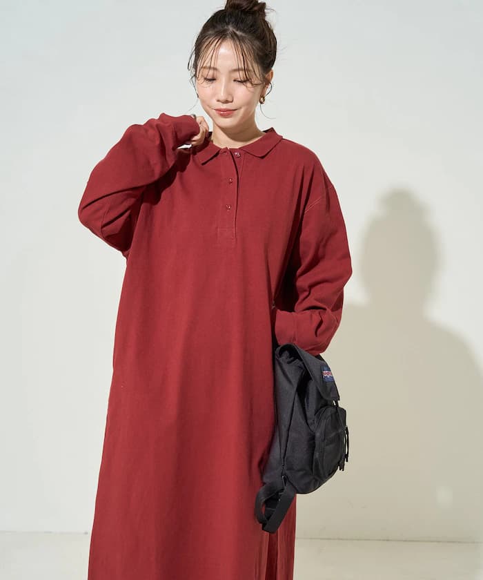 襟付ポロ連身裙【限定展開】