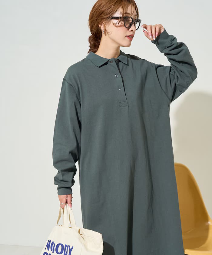 襟付ポロ連身裙【限定展開】