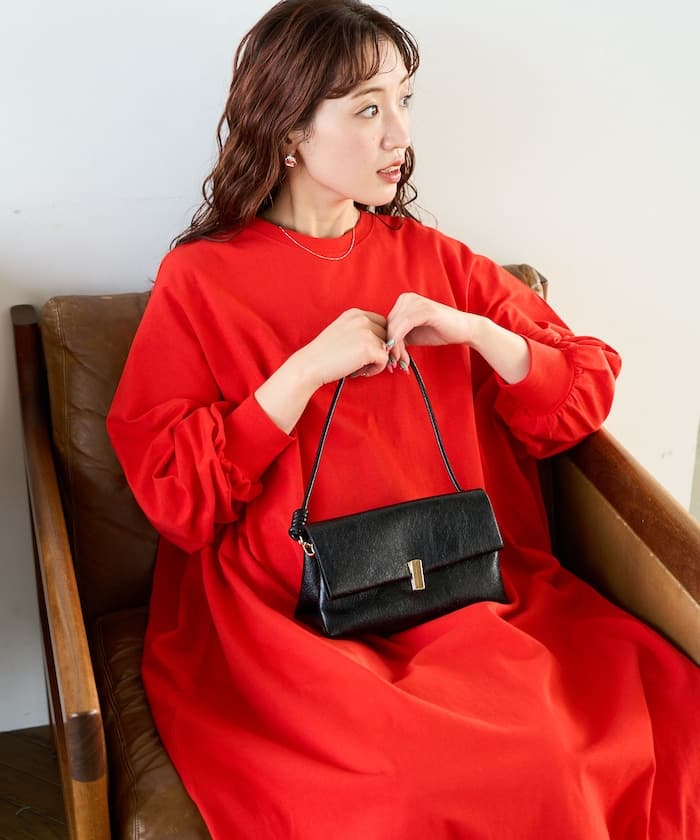 寬鬆版型蝙蝠袖連身裙【限定展開】