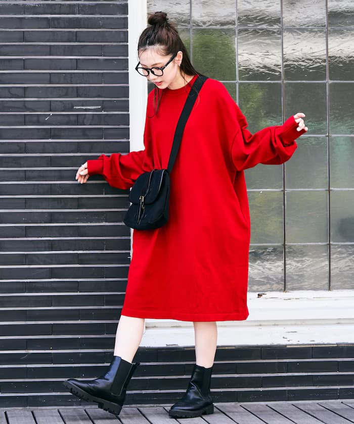 針織衫 迷你 連身裙【限定展開】