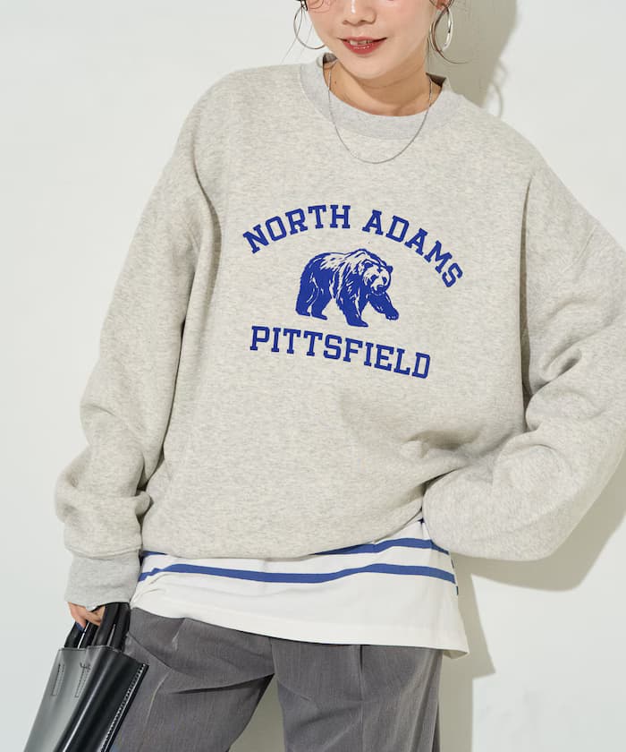 動物學院絨毛LOGO衛衣【限定展開】