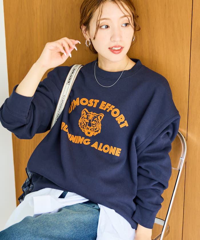 動物學院絨毛LOGO衛衣【限定展開】