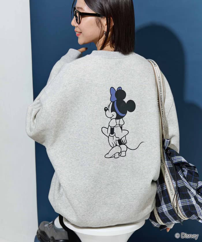 別注迷你ーマウス前後印花vintage加工衛衣【限定展開】