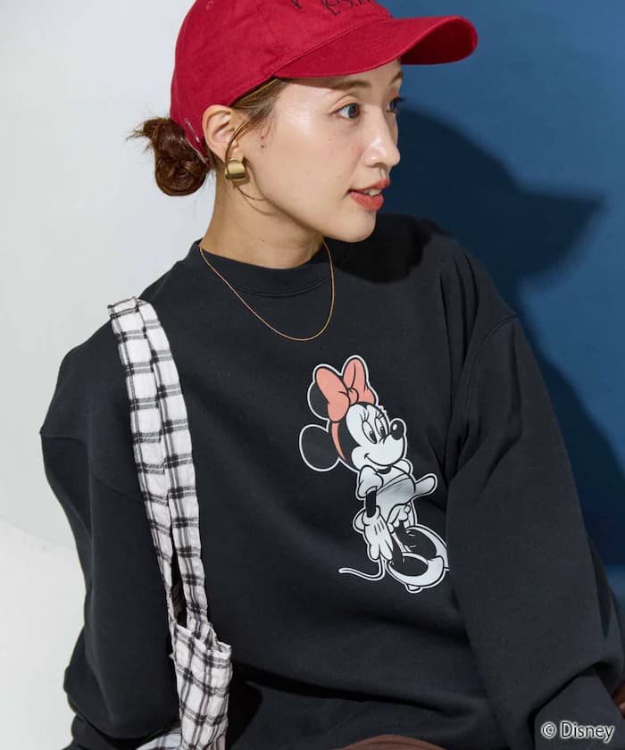 別注迷你ーマウス前後印花vintage加工衛衣【限定展開】