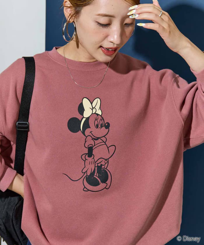 別注迷你ーマウス前後印花vintage加工衛衣【限定展開】