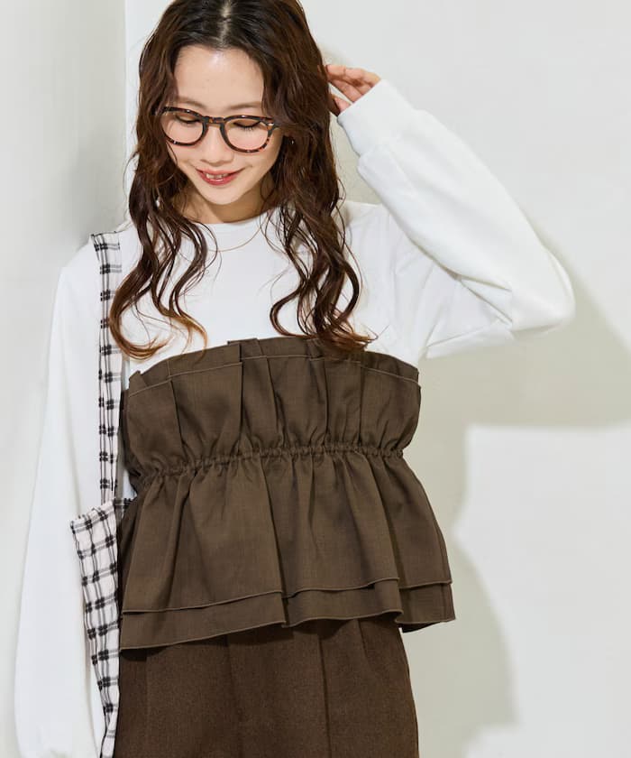 貼身馬甲分層裏毛衛衣套頭衫【限定展開】