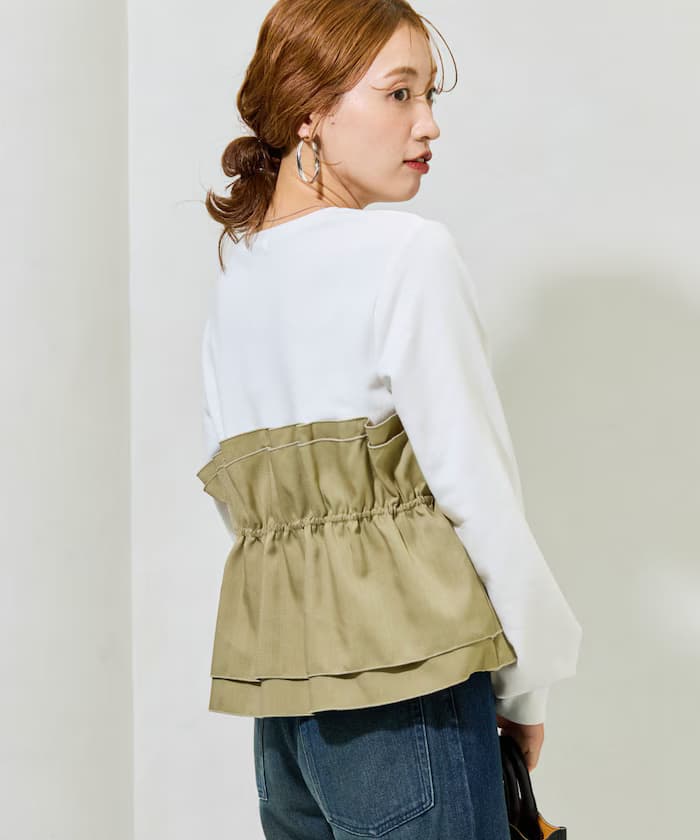 貼身馬甲分層裏毛衛衣套頭衫【限定展開】