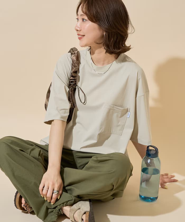 TAION × FREAK'S STORE 聯名限定 抗UV 吸濕排汗 涼感 抗菌 彈性 短袖口袋套頭衫【限定款】