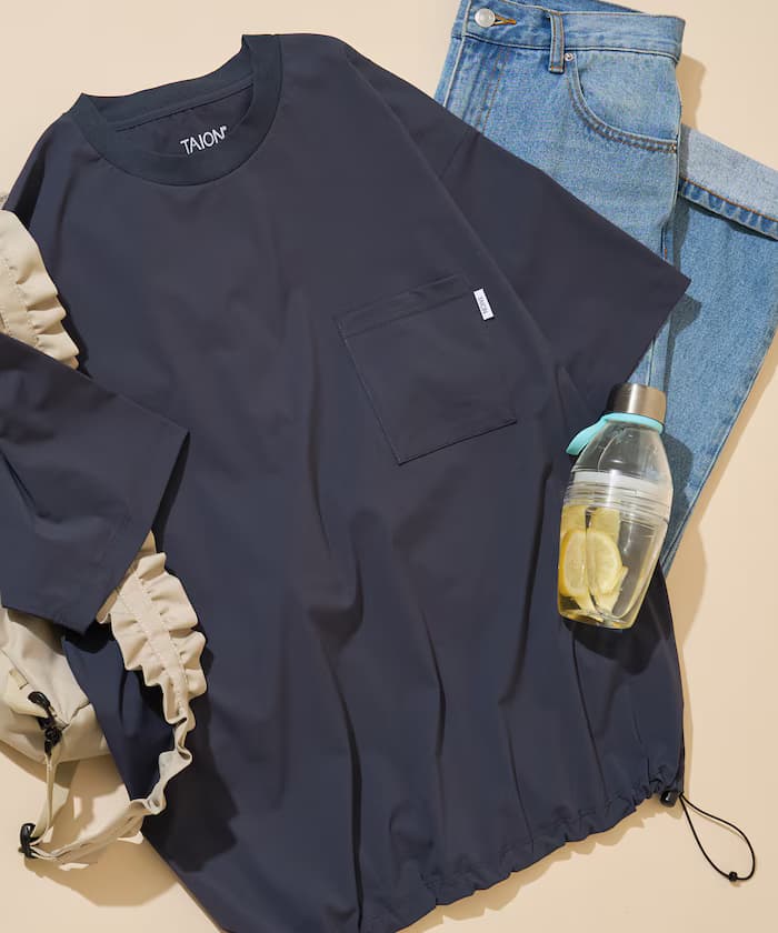 TAION × FREAK'S STORE 聯名限定 抗UV 吸濕排汗 涼感 抗菌 彈性 短袖口袋套頭衫【限定款】