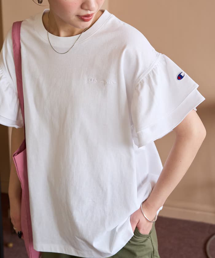 Champion × FREAK'S STORE 別注荷葉邊袖上衣【限定展開】