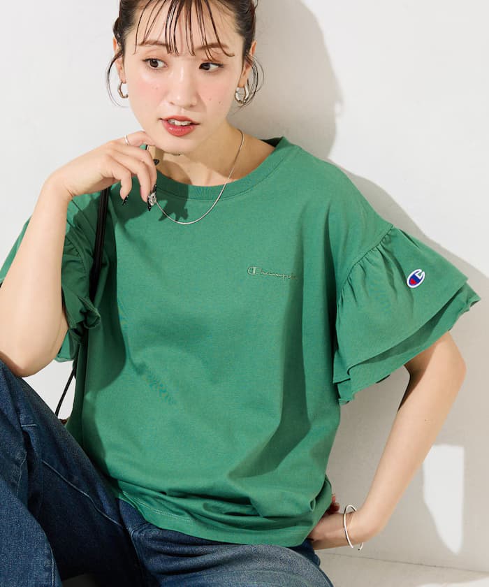 Champion × FREAK'S STORE 別注荷葉邊袖上衣【限定展開】