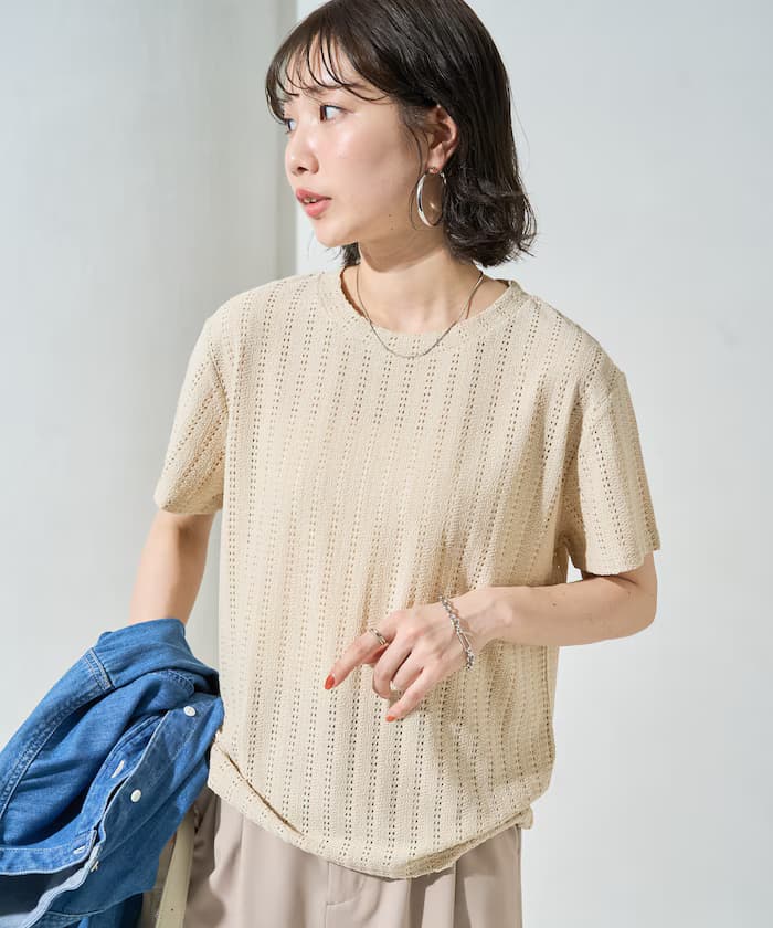 アイレット 半袖 T恤【限定展開】