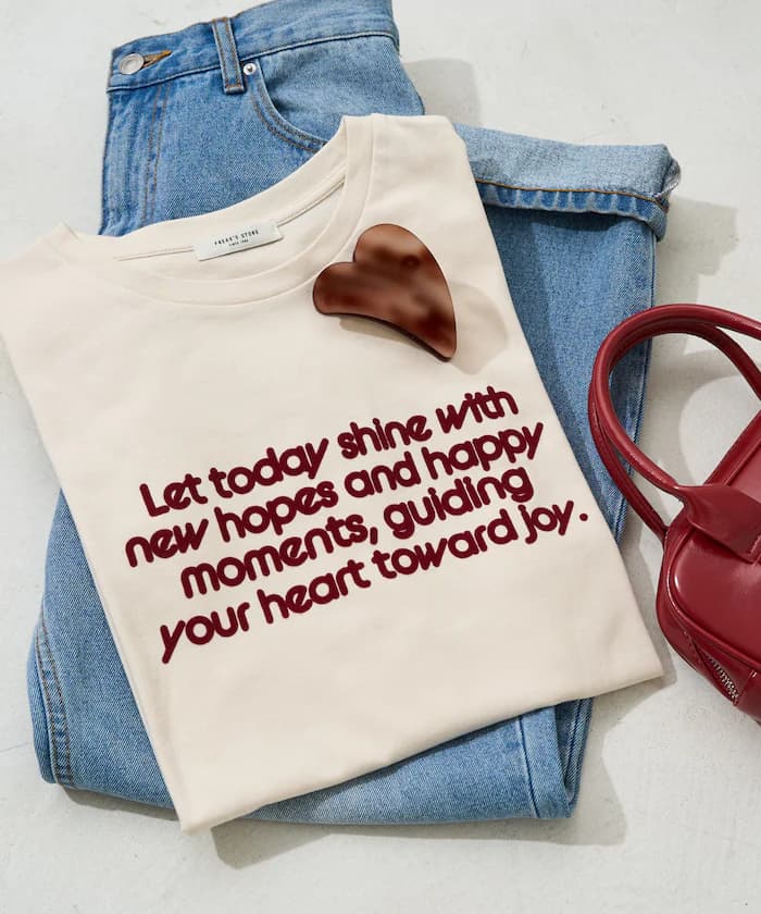 植絨 LOGO 印花 短袖 T恤【限定款】