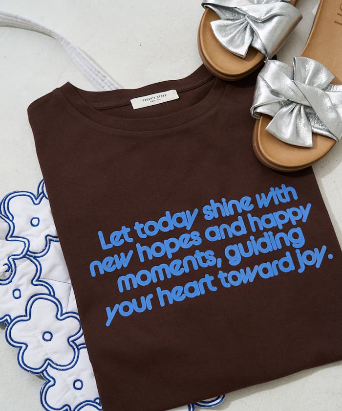 植絨 LOGO 印花 短袖 T恤【限定款】