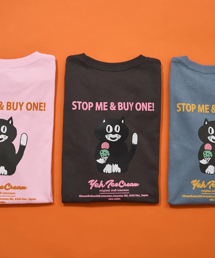 FREAK'S STORE 聯名限定 YEH! 貓咪印花 短袖T恤【限定款】