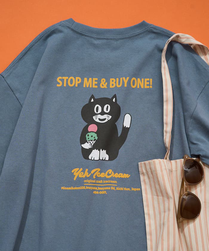 FREAK'S STORE 聯名限定 YEH! 貓咪印花 短袖T恤【限定款】