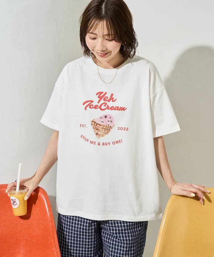 FREAK'S STORE 聯名限定 YEH Ice Cream 印花 短袖 T恤【限定款】