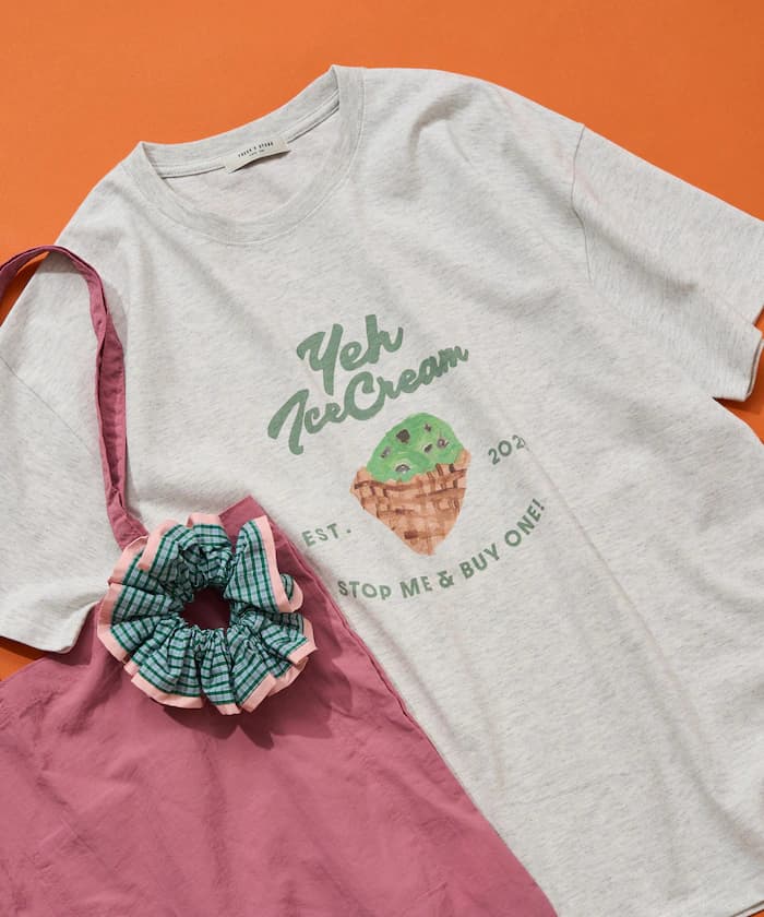 FREAK'S STORE 聯名限定 YEH Ice Cream 印花 短袖 T恤【限定款】