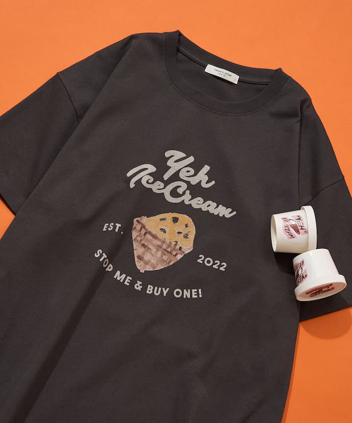 FREAK'S STORE 聯名限定 YEH Ice Cream 印花 短袖 T恤【限定款】