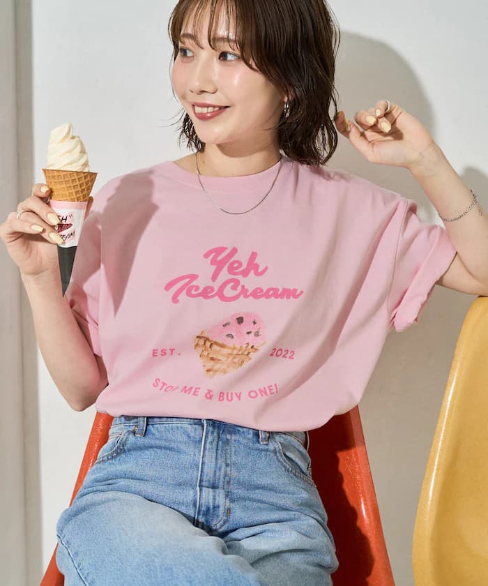 FREAK'S STORE 聯名限定 YEH Ice Cream 印花 短袖 T恤【限定款】