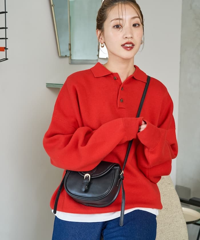 馬球領針織衫套頭衫【限定展開】