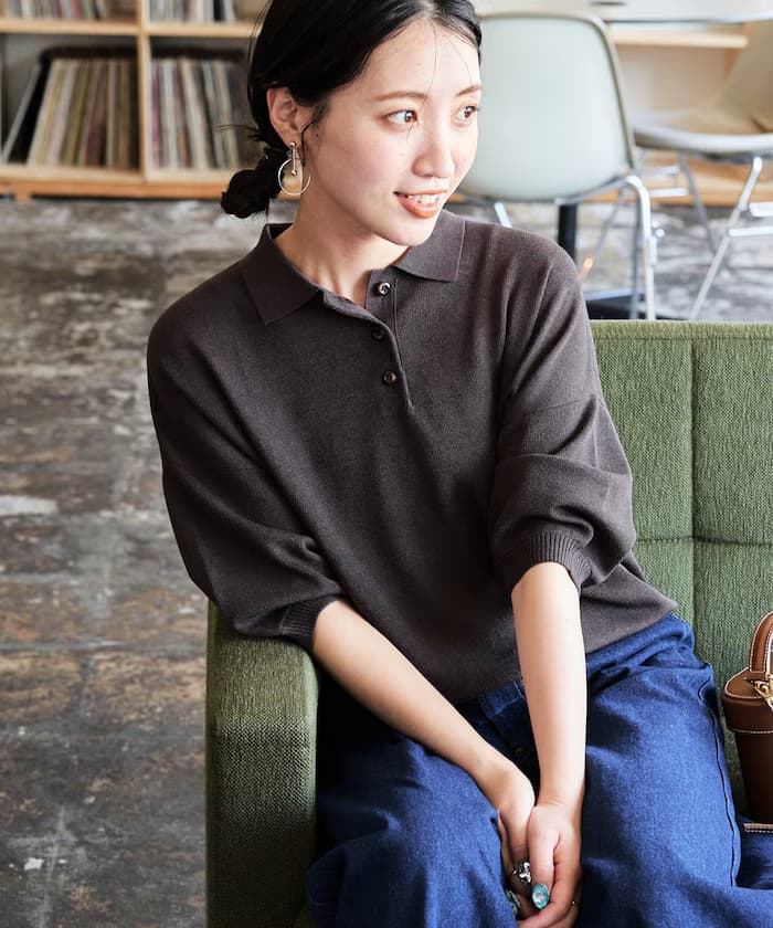 夏季針織半袖Polo衫【限定展開】