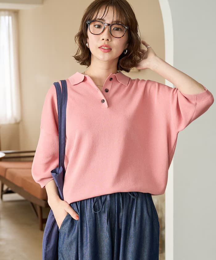 夏季針織半袖Polo衫【限定展開】
