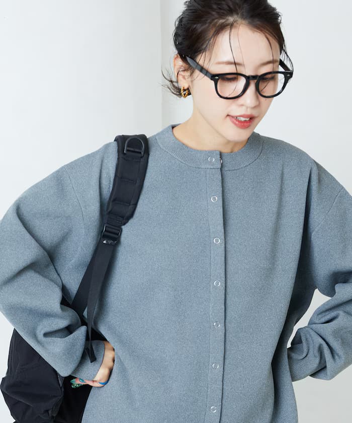 鈕扣針織開衫【限定展開】