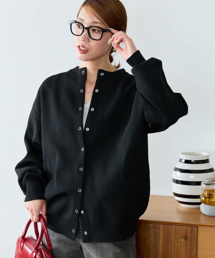 鈕扣針織開衫【限定展開】