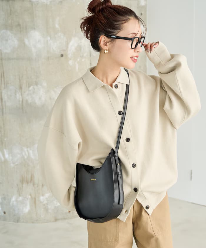 衛衣質感襯衫領釦針織開衫【限定展開】