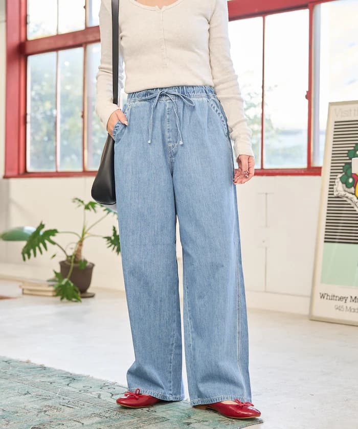 Lee × FREAK'S STORE 別注鬆緩易穿丹寧褲【限定展開】