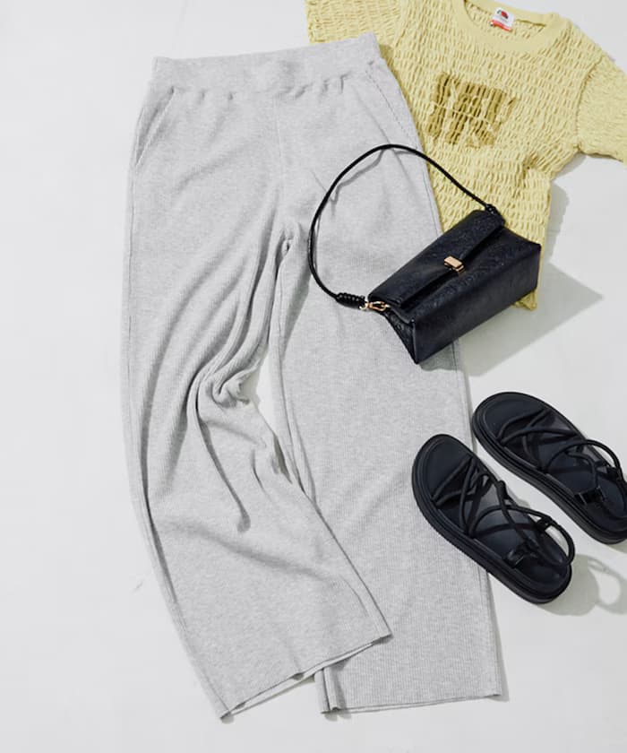 自剪寬版鬆緊褲子【限定展開】