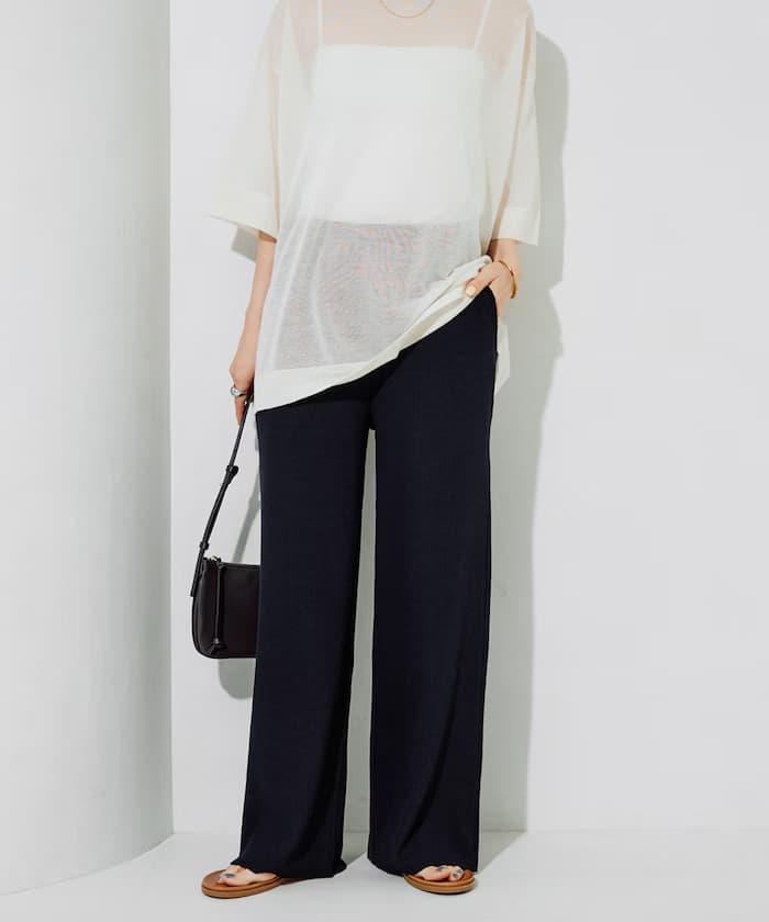 自剪寬版鬆緊褲子【限定展開】