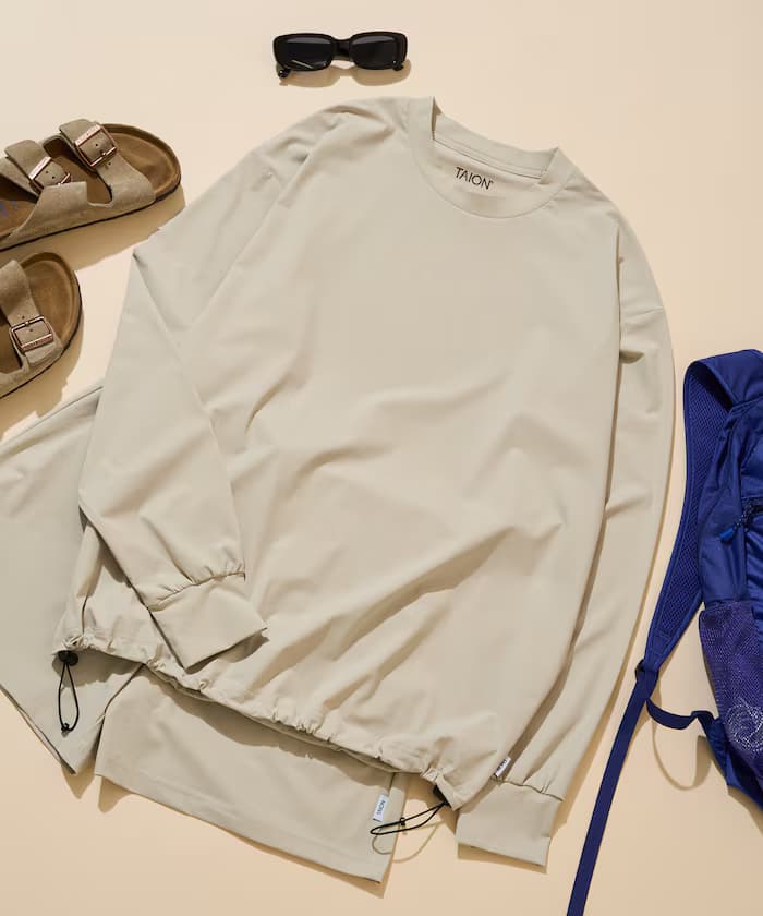 TAION × FREAK'S STORE 聯名限定 抗UV 吸濕排汗 涼感 抗菌 彈性 長袖上衣短褲套裝【限定款】