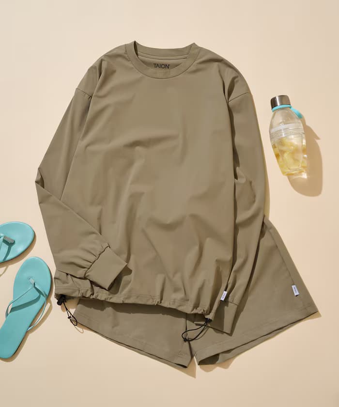 TAION × FREAK'S STORE 聯名限定 抗UV 吸濕排汗 涼感 抗菌 彈性 長袖上衣短褲套裝【限定款】
