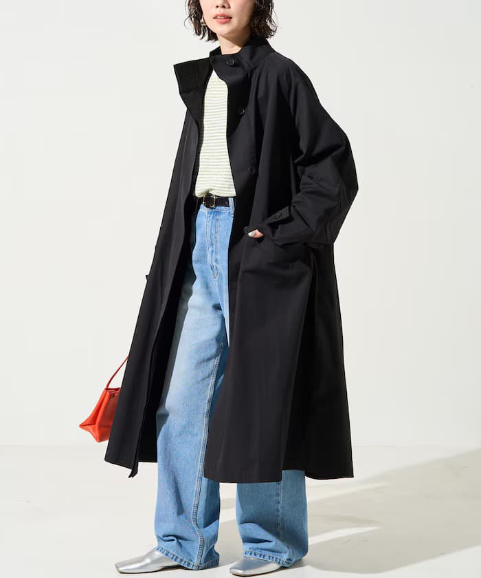 立領長版大衣【限定展開】