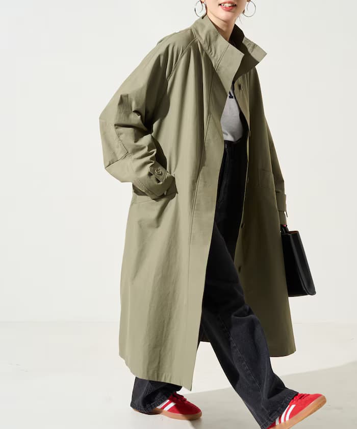 立領長版大衣【限定展開】