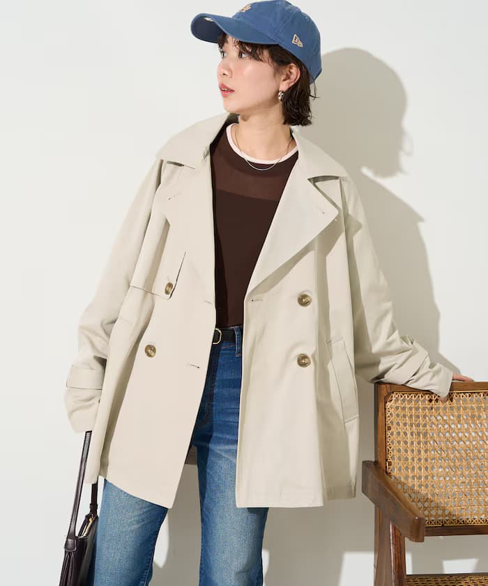 短版風衣外套【限定展開】