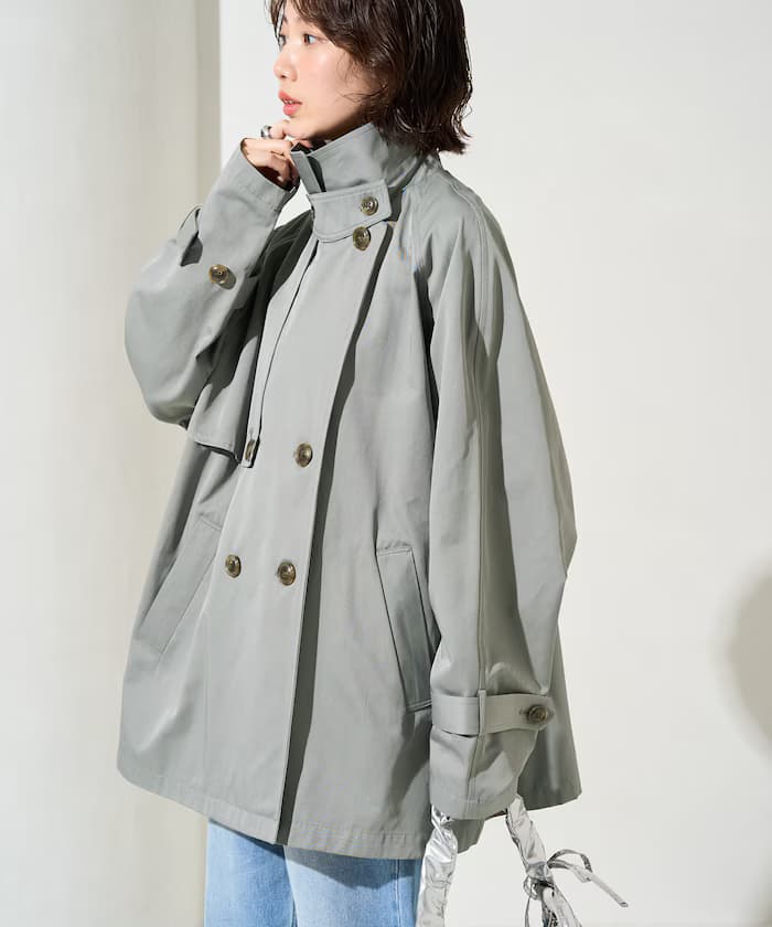 短版風衣外套【限定展開】