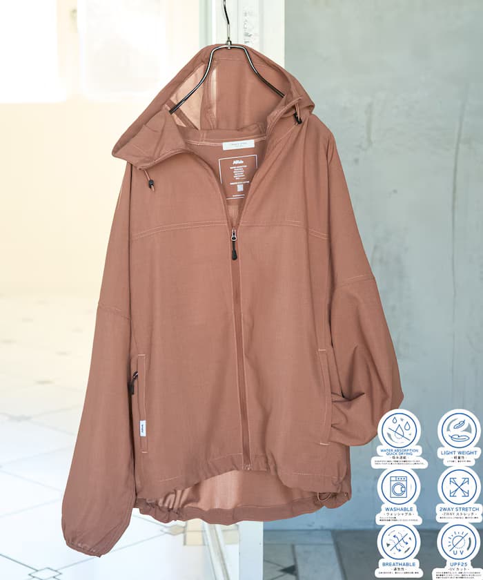 AiRide拉鏈連帽衫(撥水・UVカット・接觸冷感・吸水速乾・彈性)【限定展開】