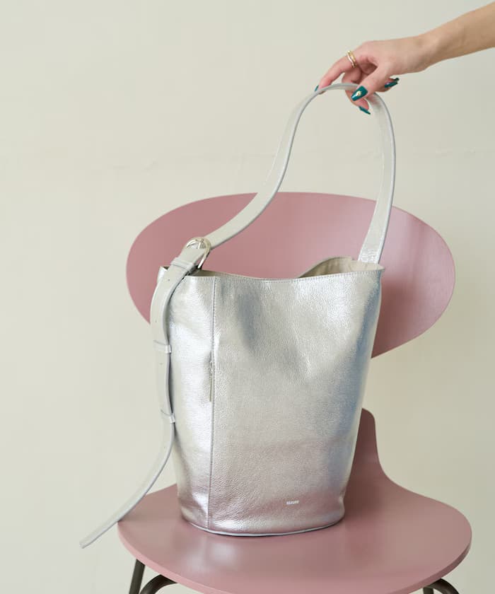 皮革單把手水桶包【限定展開】