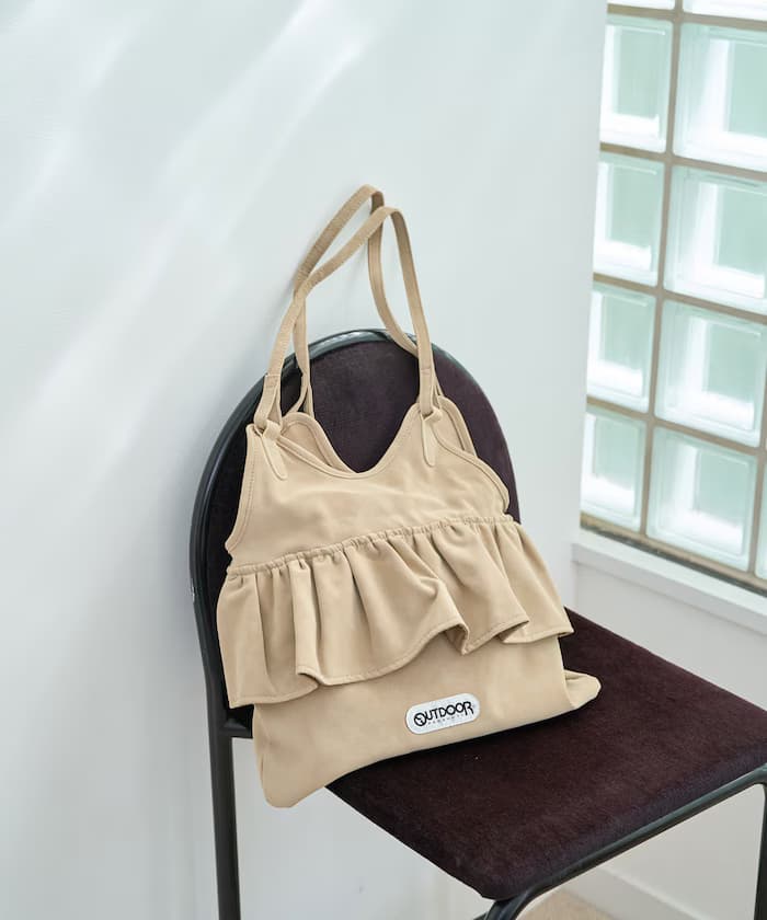 別注麂皮荷葉邊托特包【限定展開】