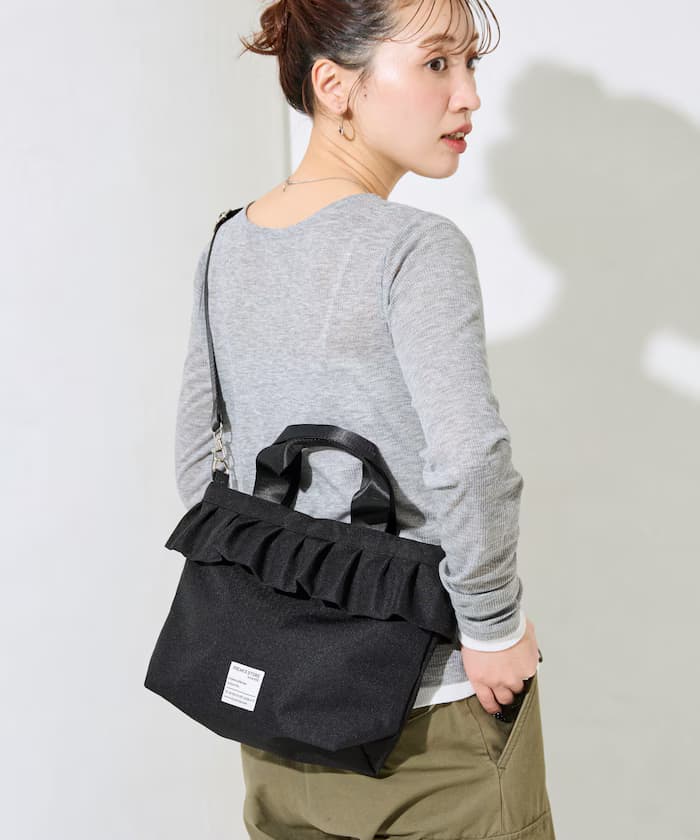 FREAK'S STORE 荷葉邊2WAY手提肩背包【限定展開】