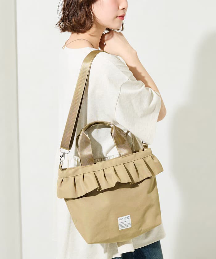 FREAK'S STORE 荷葉邊2WAY手提肩背包【限定展開】